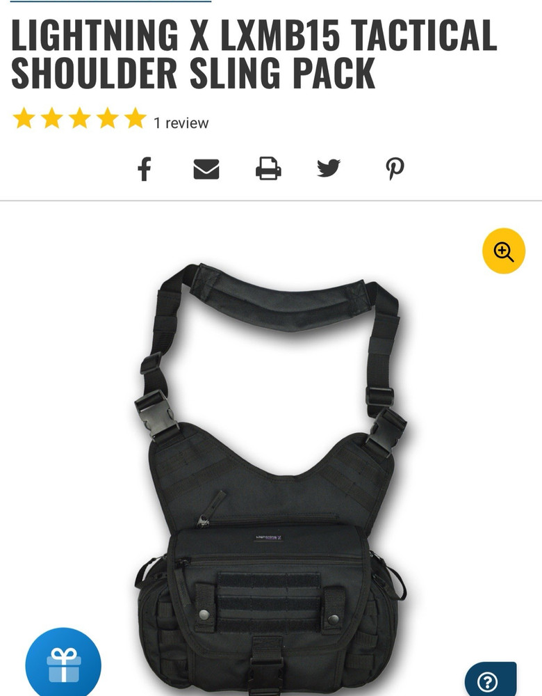 Lightning X Tactical Shoulder Sling pack LXMB15