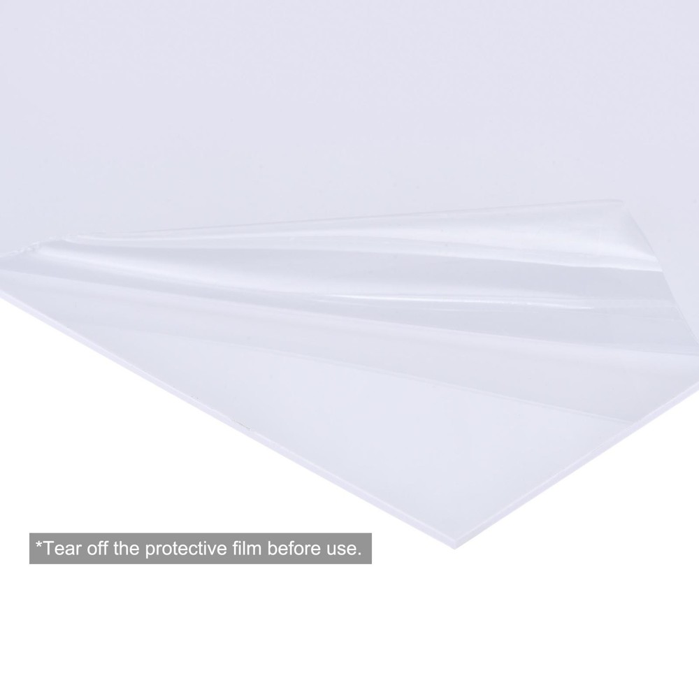 White ABS plastic sheet 10x8x0.04 inches, panel, 2pcs