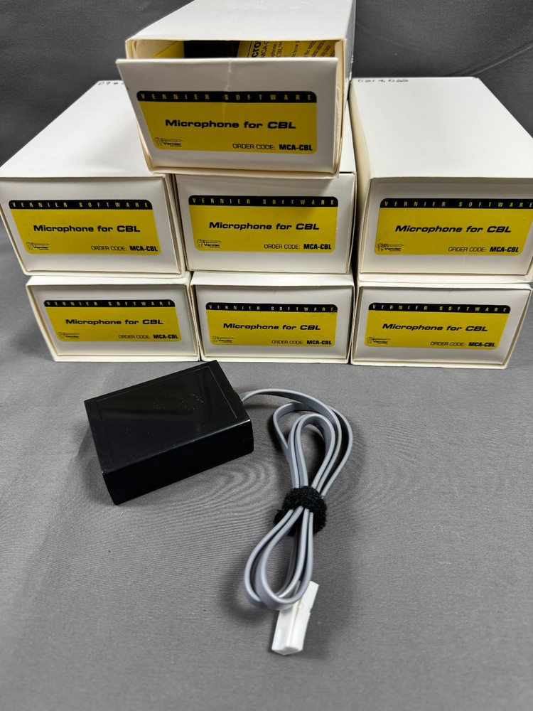 Qty 8 - Vernier Software MCA-CBL Wave Sounds Microphones For CBL