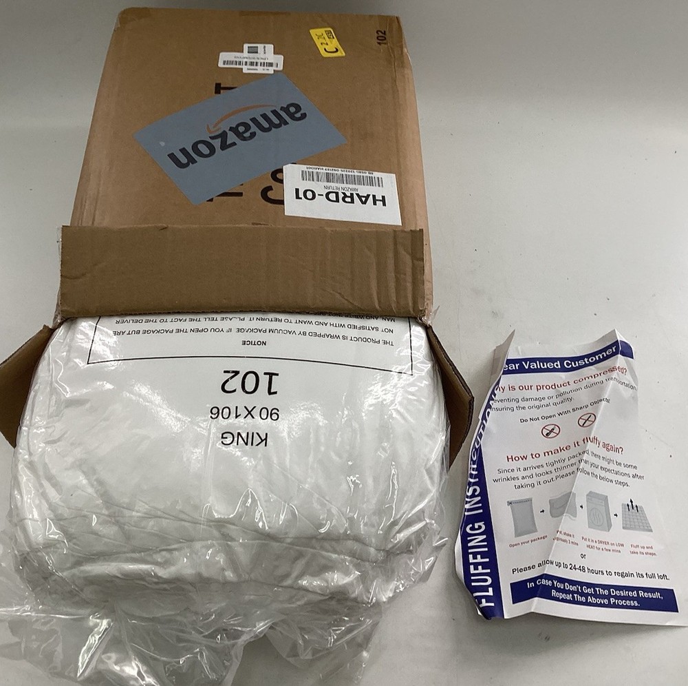 Texartist Comforter Size King Color White