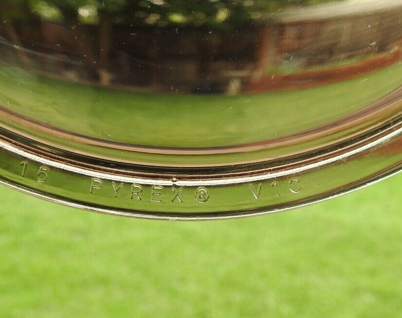 Pyrex Replacement Lid Model V1C Amber Brown 5 5/8"