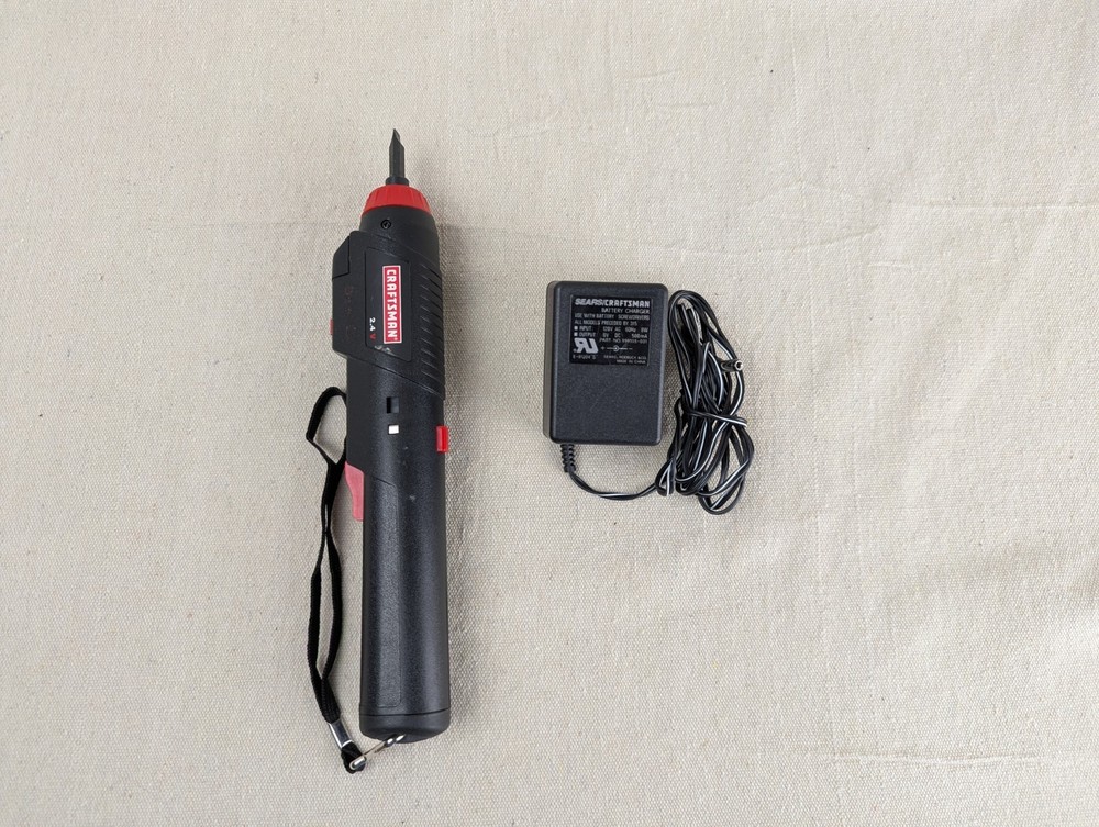 Sears Craftsman Cordless Screwdriver Adjustable Handle Model 315 Missing Cradle