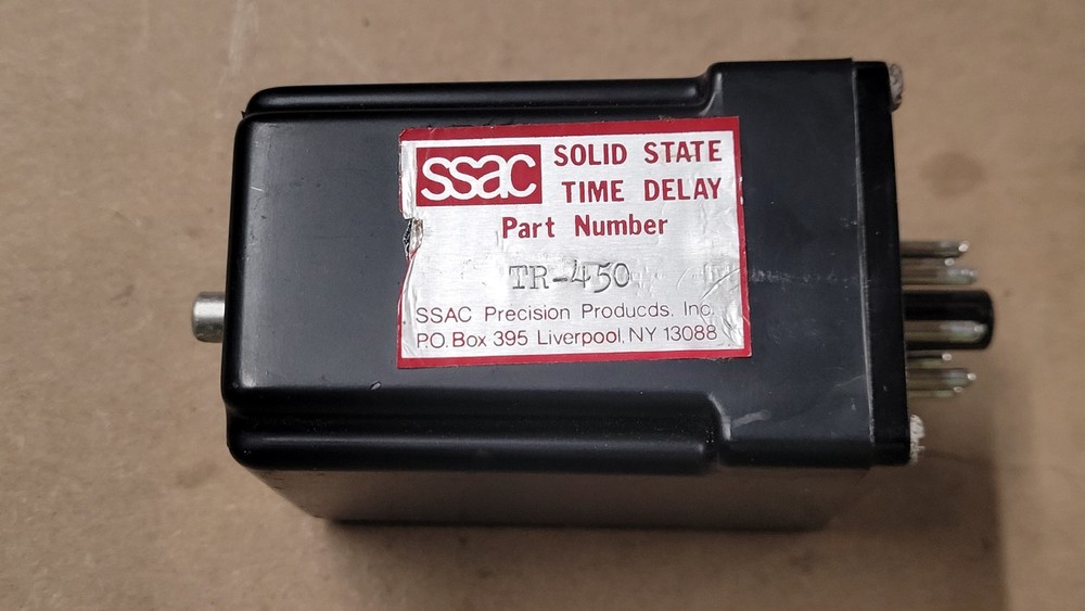 SSAC TR-450 Solid State Plug In Time Delay Relay