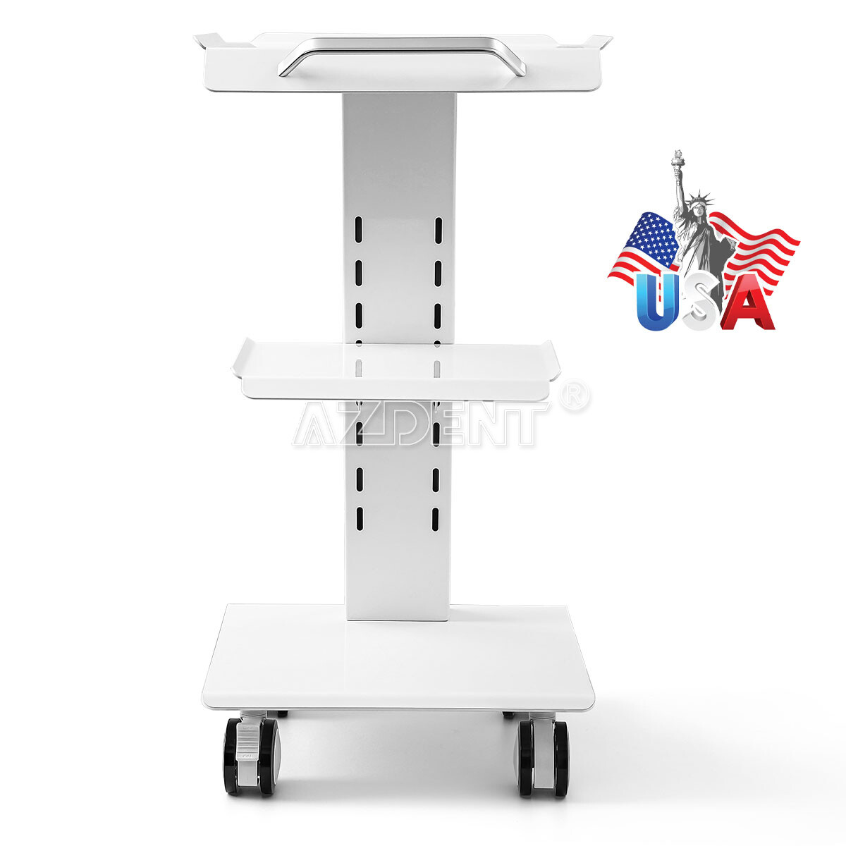 Dental Mobile RollingTrolley Cart /Medical Utility Cart fit Intra Scanner
