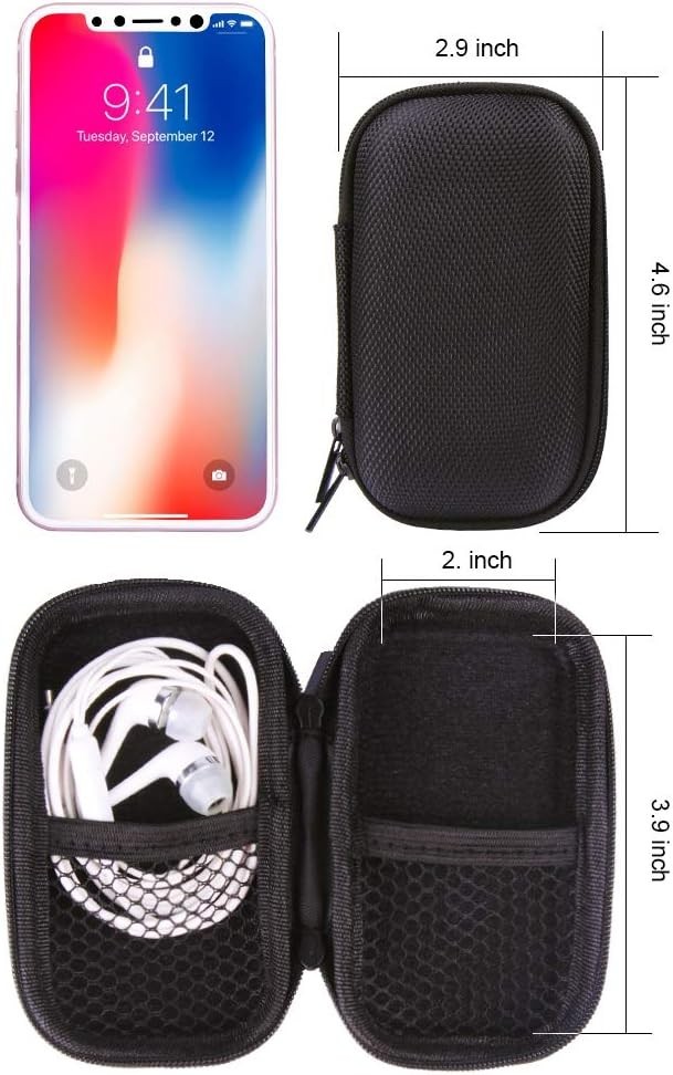 Durable Mp3 Player Case Usb Flash Drive Case Bag Wallet 2pack Eva Shockproof Har