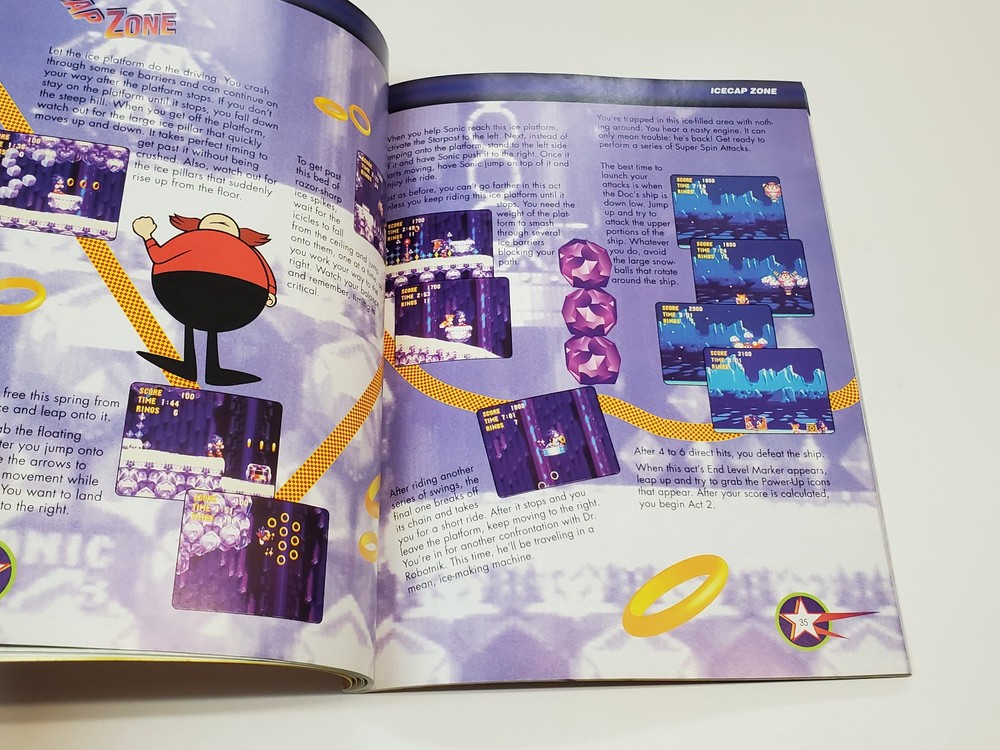 Sonic 3 The Hedgehog SEGA Strategy Guide Book Tips SEGA