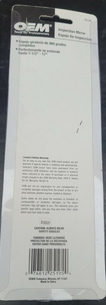 Inspection Mirror Telescoping