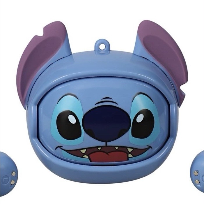 Disney Stitch True Wireless Bluetooth Earbuds Flipping Faces Charging Case