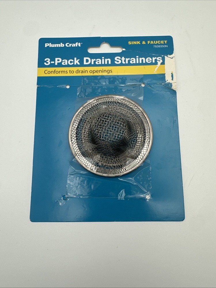 3 Pack Drain  Strainers Conforms To Drain Openings By Plum Craft
