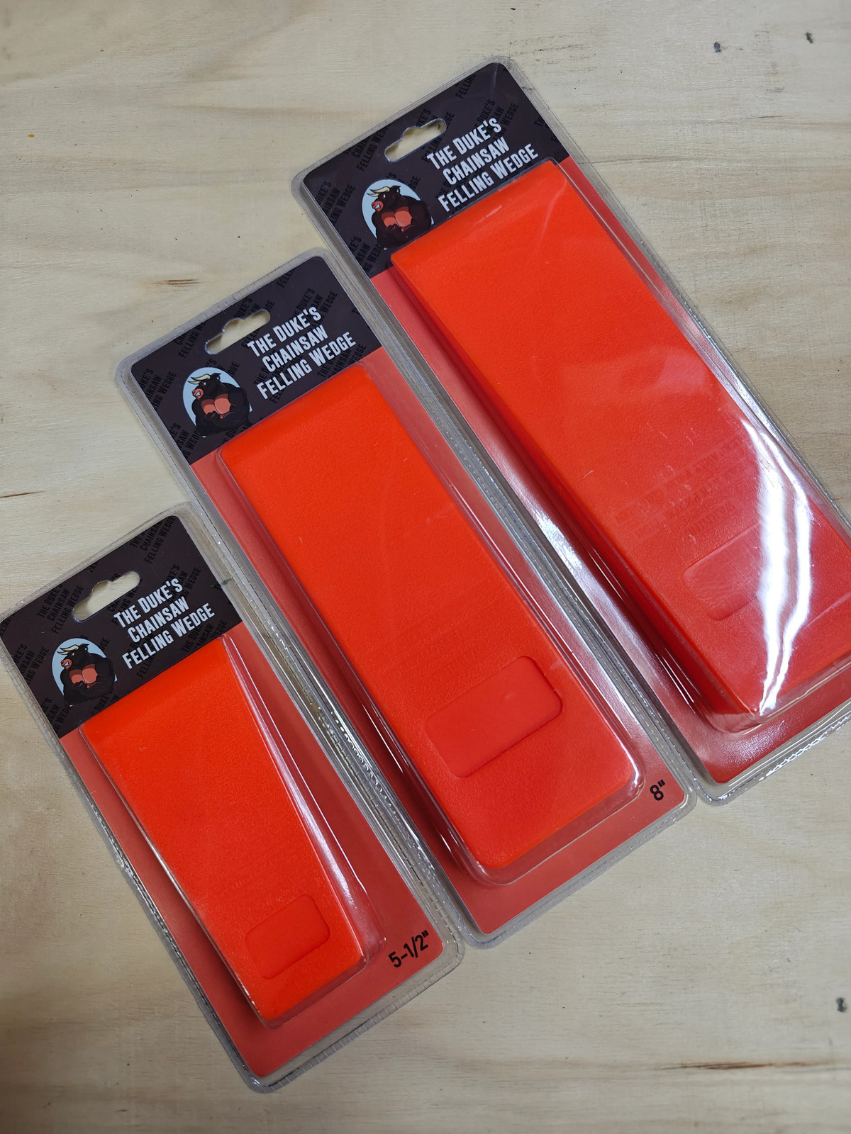 THE DUKE'S ORANGE FELLING WEDGES