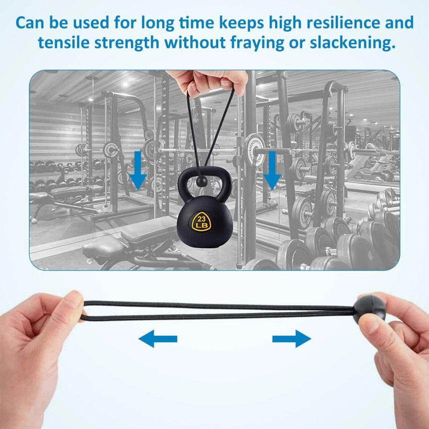 6" Ball Bungee Bungie Cord 100Pcs Black Heavy Duty Canopy Tarp Tie Downs *