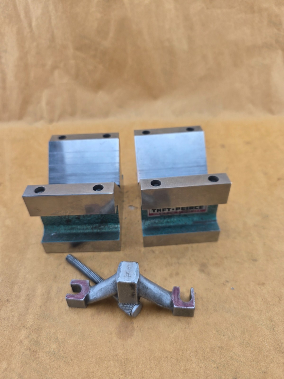 TWO USED TAFT PEIRCE V-BLOCKS  MACHINIST TOOLING 4 X 3X 3