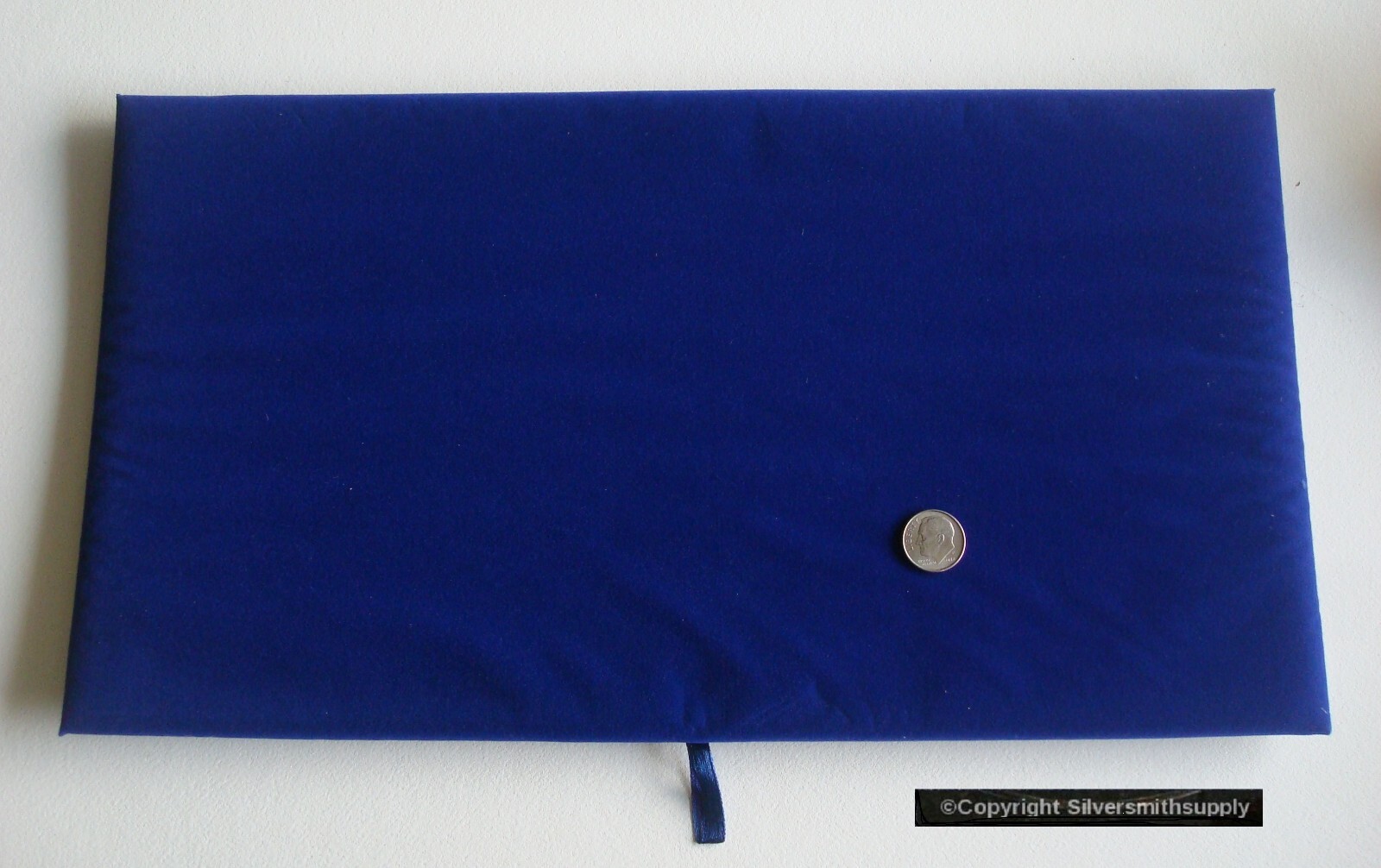 BLUE Velvet Jewelry display Pad FULL SIZE 14" x 7 1/2" X 1/4" Pin jewelry JD059