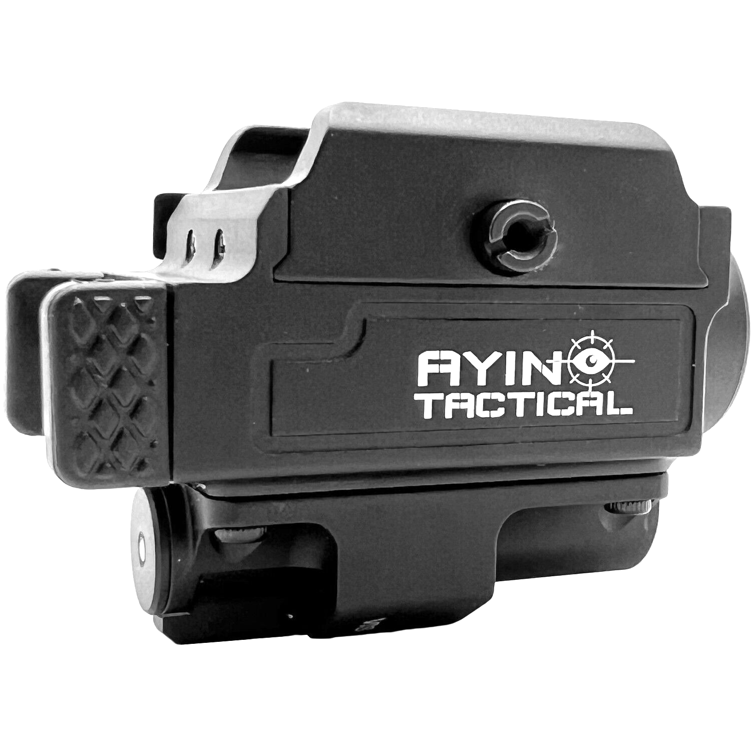 800 Lumen LED Pistol Light with Laser, Rechargeable, Quick Detach Mount - AYIN