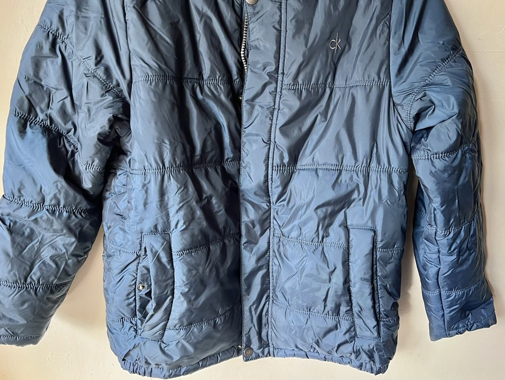 Calvin Klein Jacket Boys Large 14-16 Navy Puffer Lined