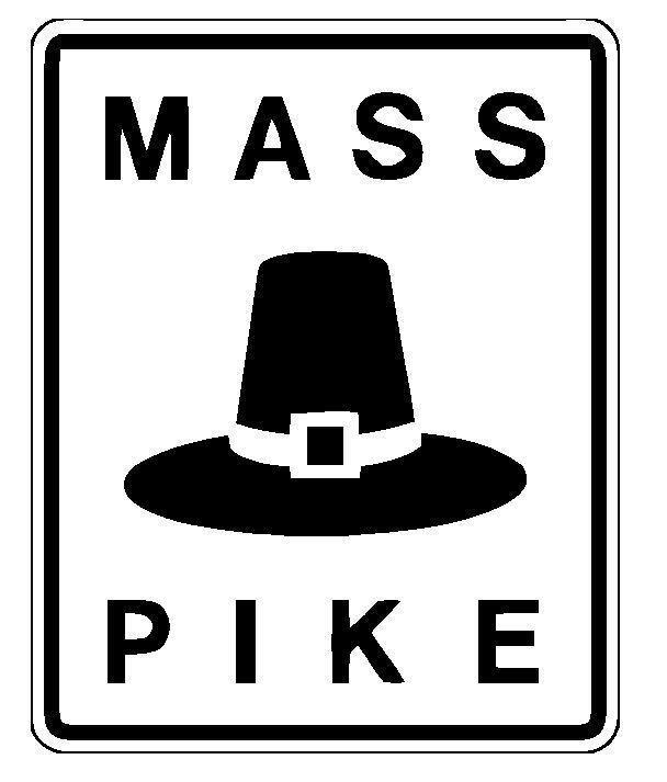 Massachusetts Turnpike Sticker Decal