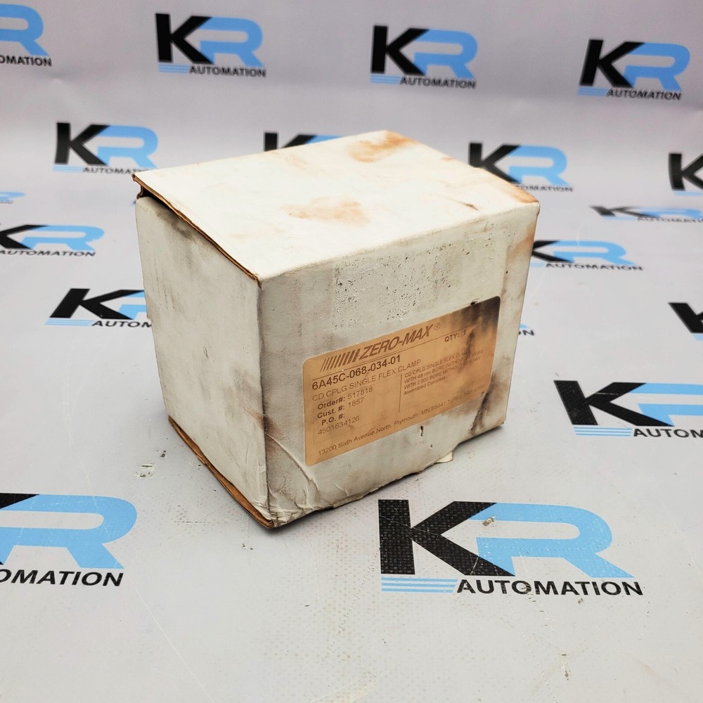 NEW Zero-Max 6A45C-068-034-01 CD CPLG Single Flex Clamp