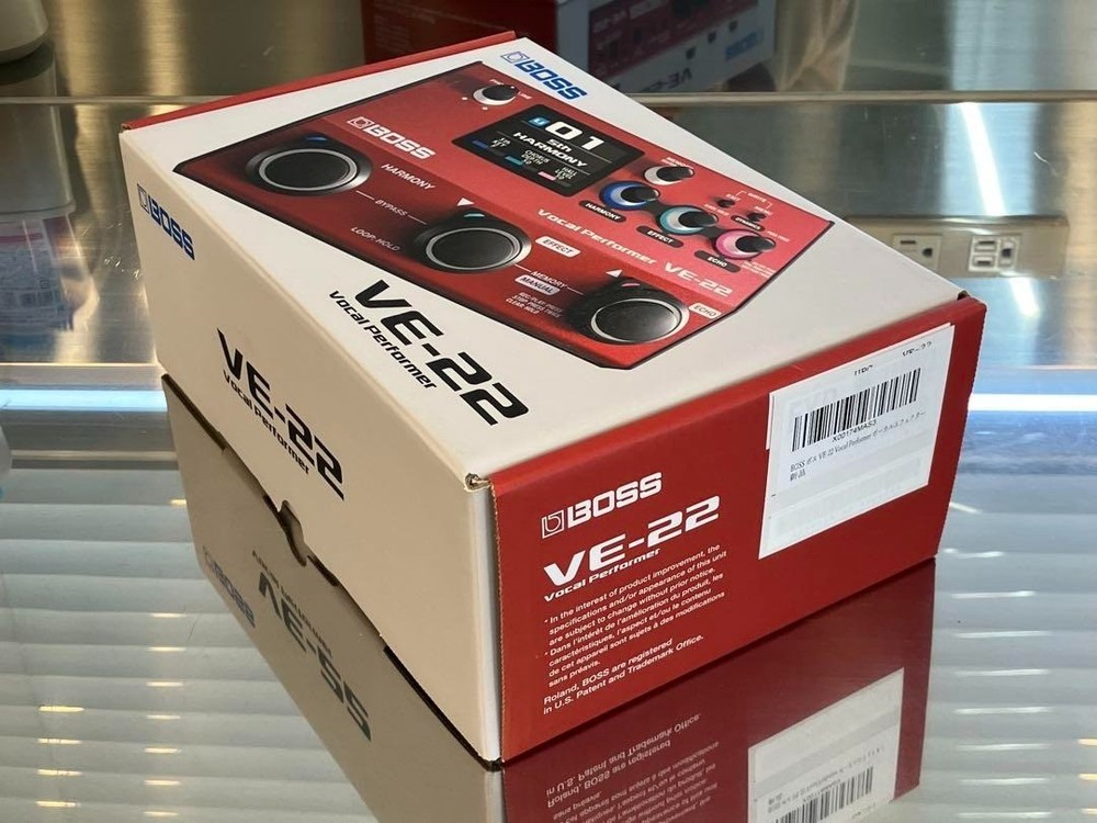 Boss VE-22 Vocal Performer Vocal Multi-Effects Red USB-C Audio Interface Compact