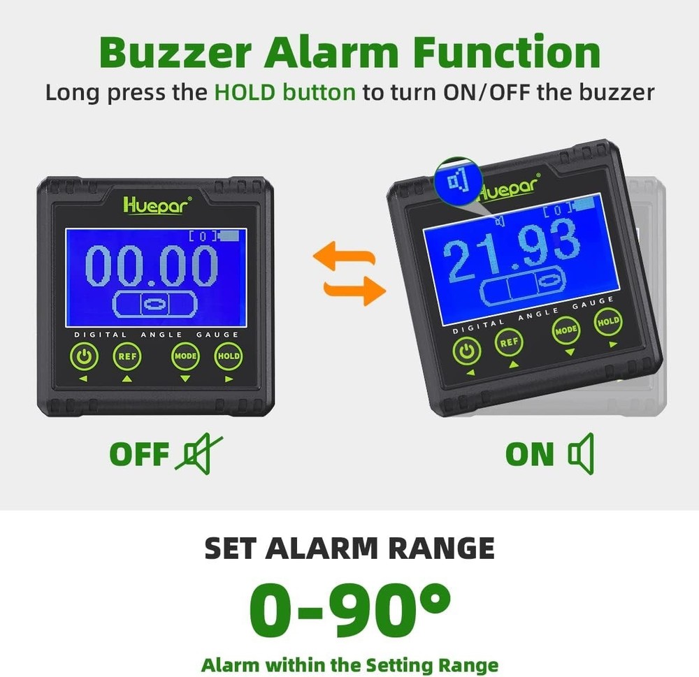 Digital Angle Gauge Protractor Electric Bubble Angle Finder Dual Axis Level Box