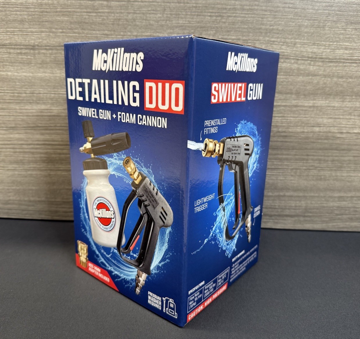 ✅McKillans Duo, Swivel Gun & Wide Mouth Foam Cannon, New📦