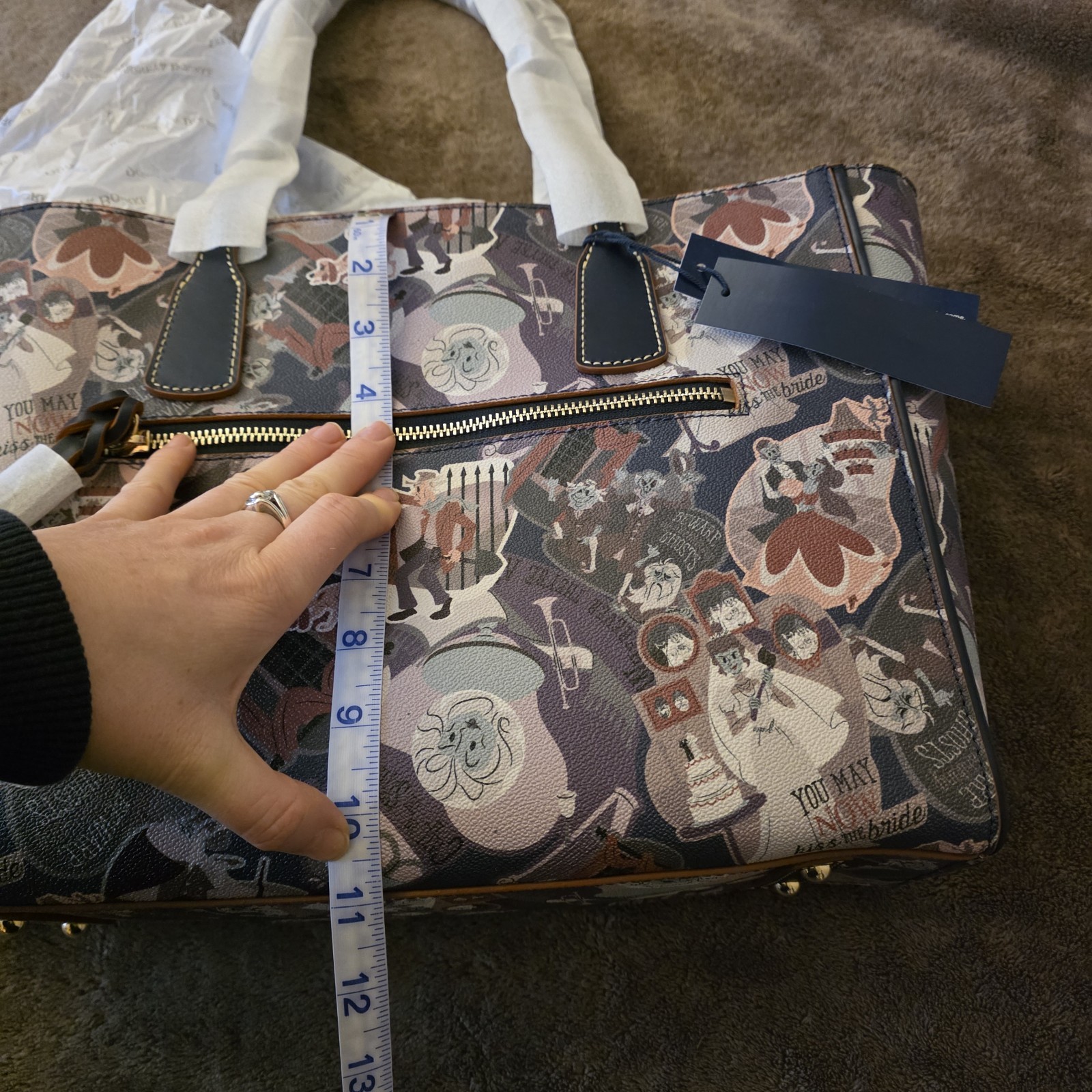 Disney Dooney & Bourke Haunted Mansion Tote Bag D23 Expo Ghost Bride Rare NWT