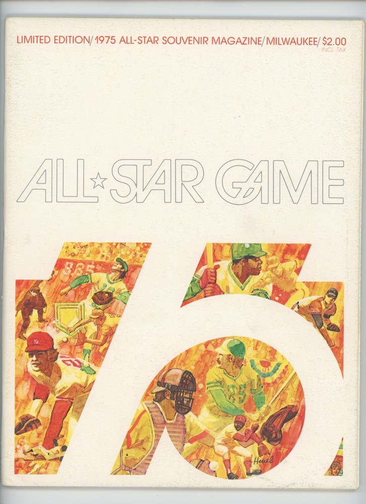 1975 All Star Baseball Game Program  NrMt
