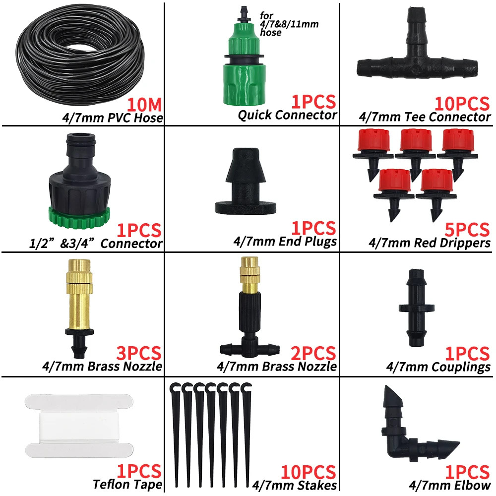 New Garden Micro Drip Irrigation Automatic Watering System Kits Timer Controller