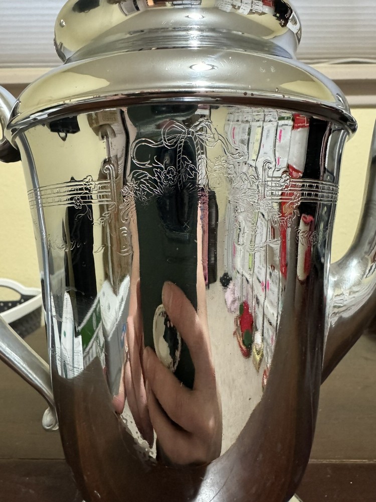 Vintage LB Chrome Plated Coffee Tea Pot Server