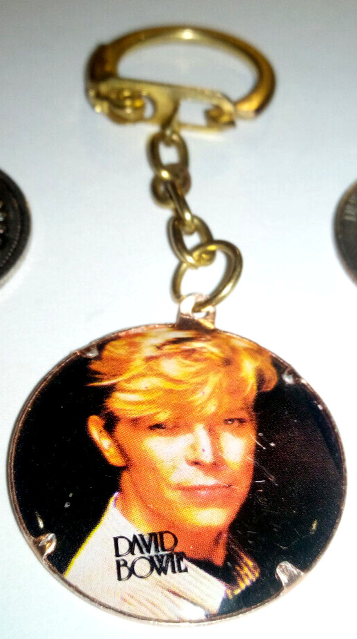1980s David Bowie Keyring Keychain
