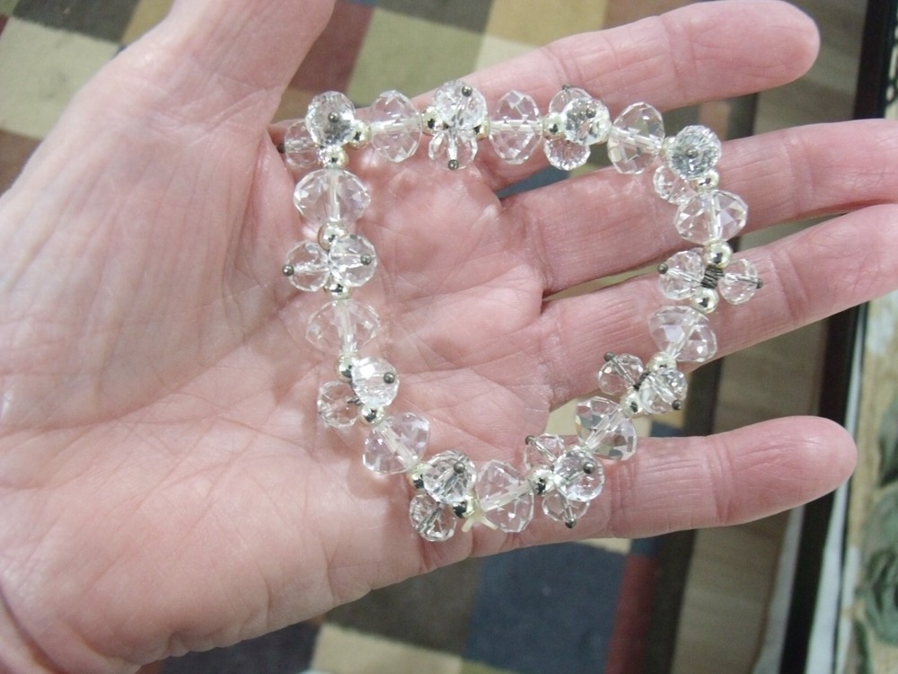 Crystal Bead Stretch Bracelet NWOB