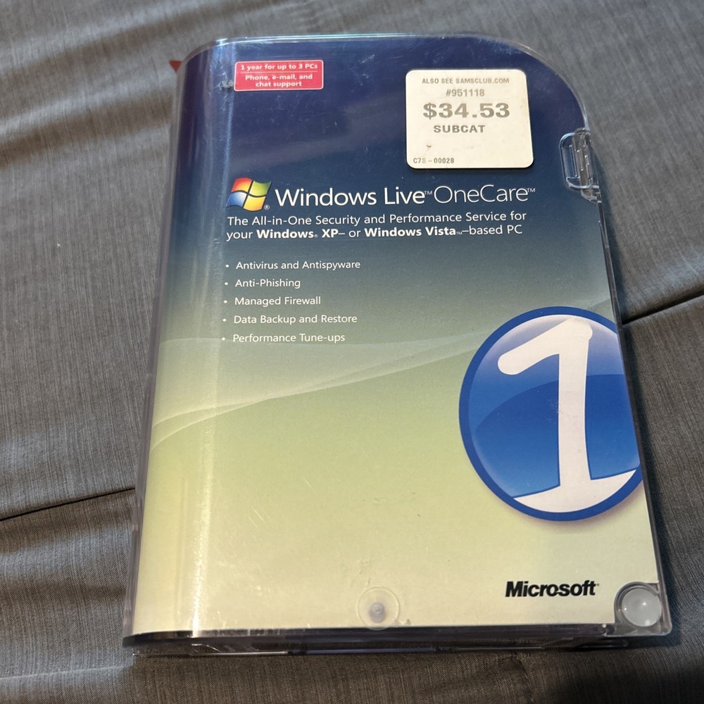 Microsoft XP + Vista 32-Bit PC + Windows Live One Care