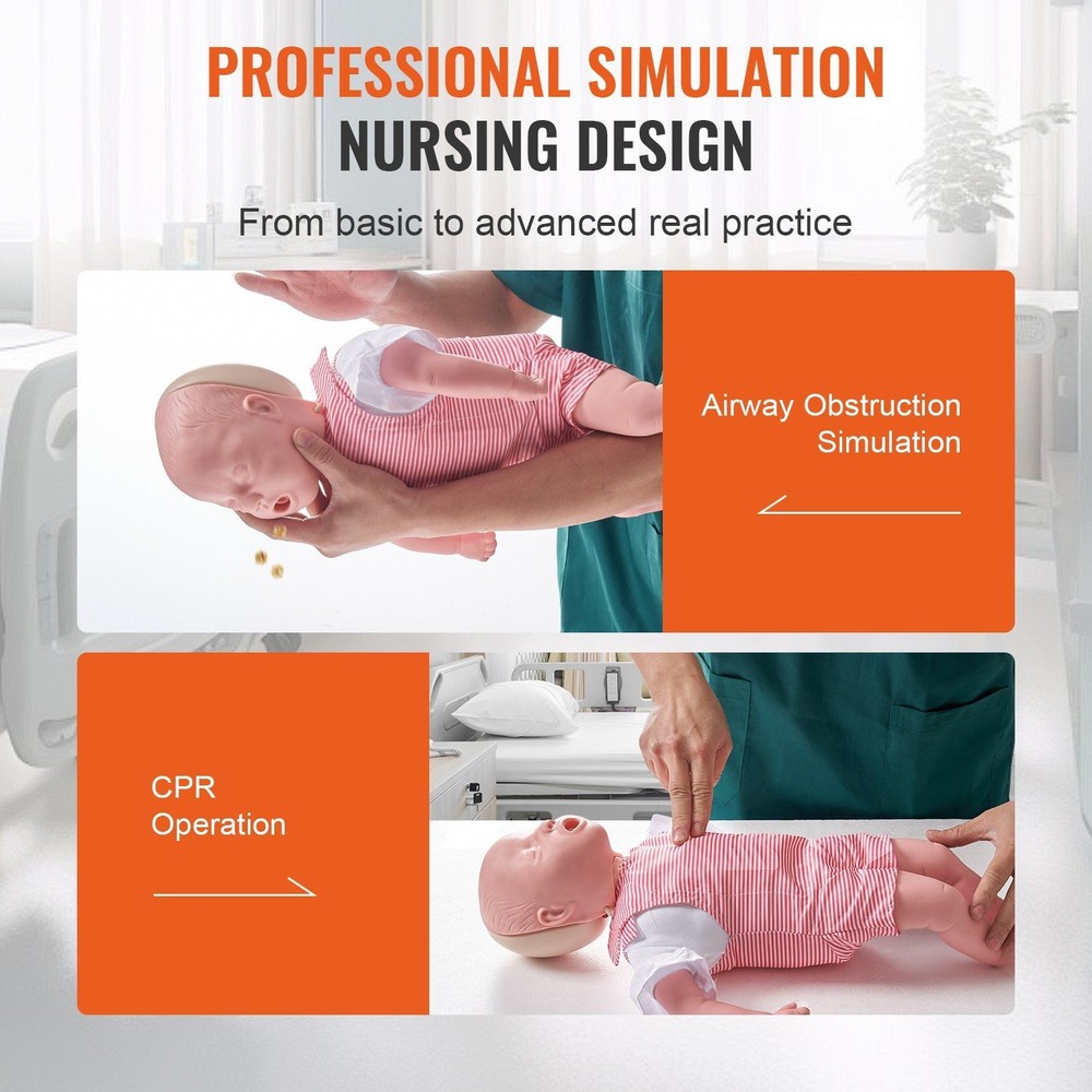Comprehensive Infant Training Manikin with Obstructed Airway Function