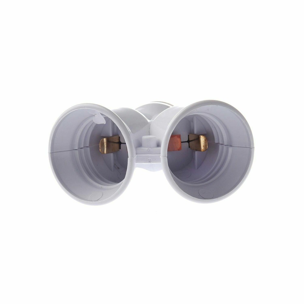 E27 1 to 2 LED Light Lamp Bulb Adapter Converter Split Splitter Base Socket HO