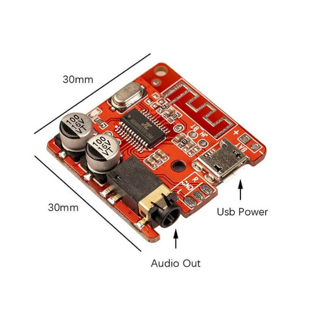 Bluetooth Decoder Board MP3 Car Amplifier Modified Circuit 4.1 Board XY-BT-Mini