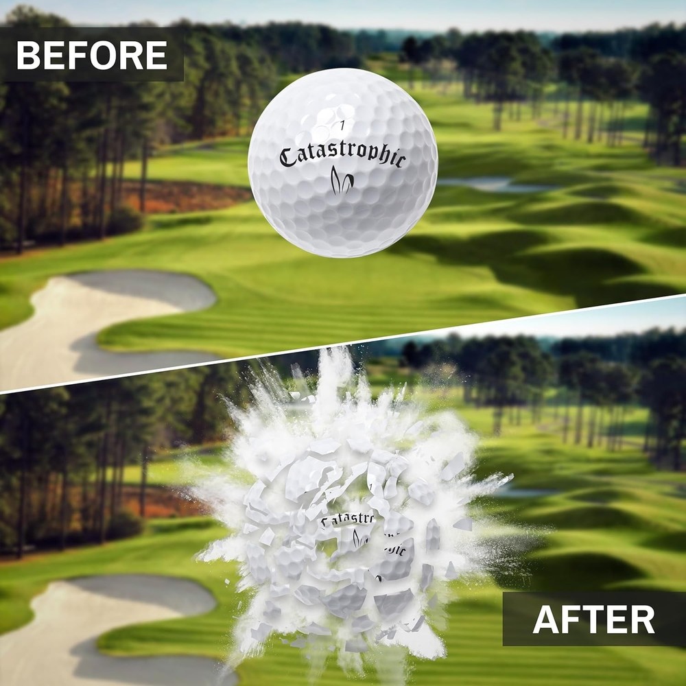Exploding Balls - Prank Balls That Explode on Impact - Funny Joke for Golfers (S