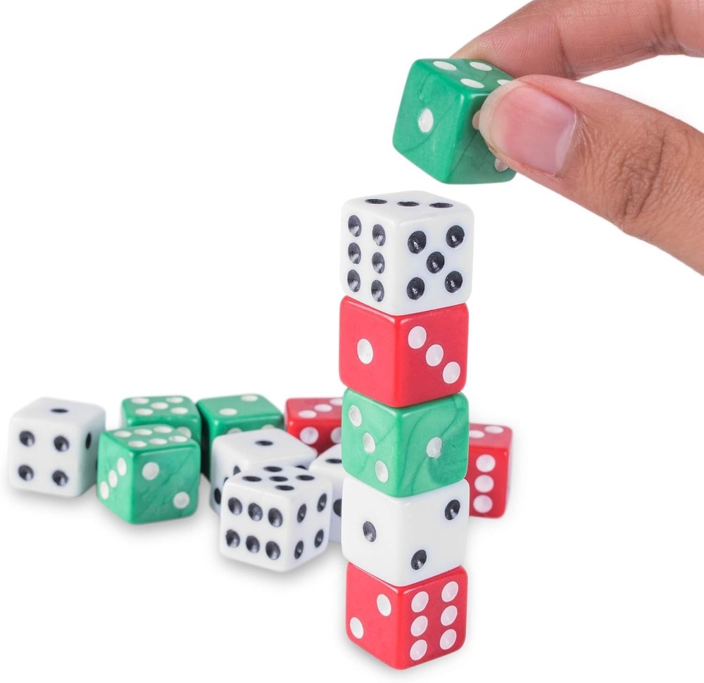 Standard 16mm Dice Multicolor 18pc