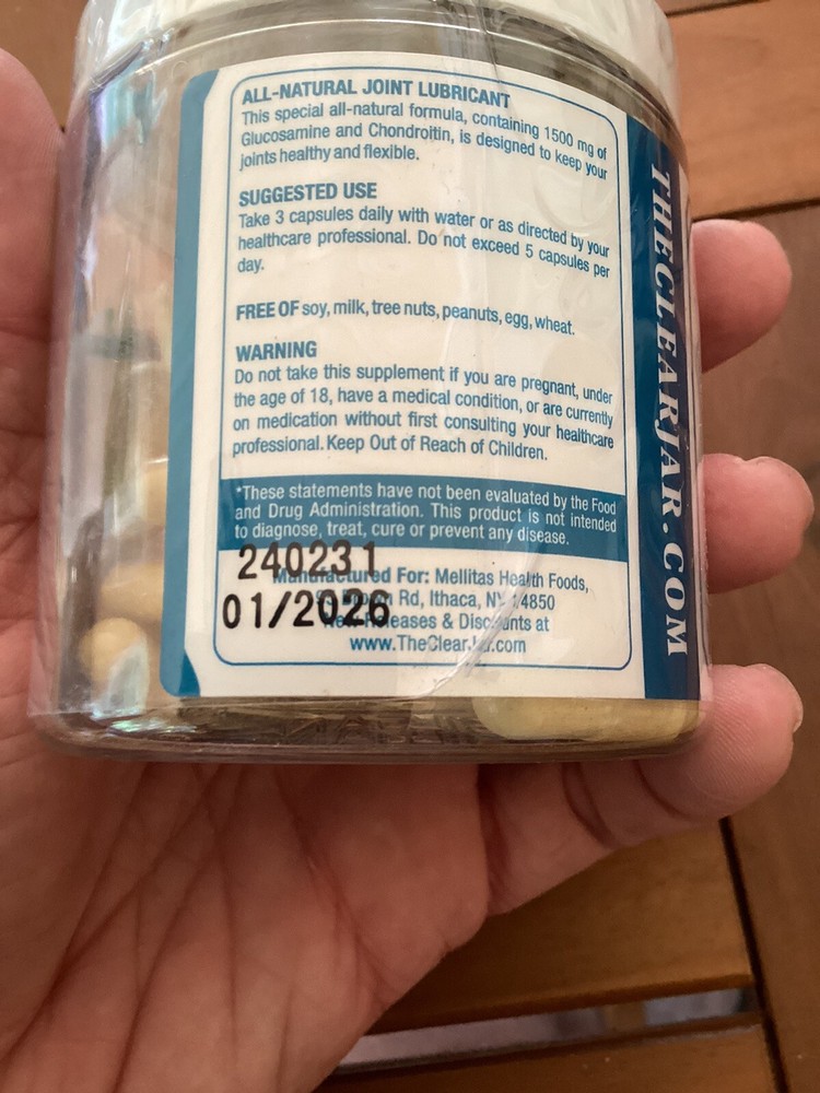 The Clear Jar Joint Complex 100 Caps ~ Sealed ~01/2026