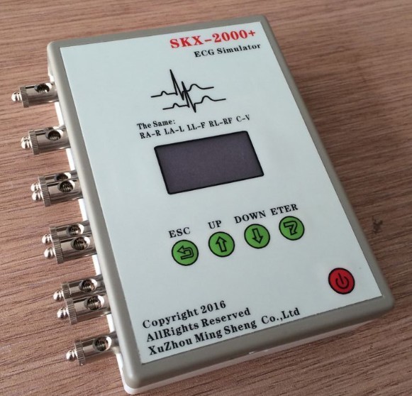 SKX2000D+ ECG Signal Simulator OLED Display ECG Signal Generator + 7 Waveforms