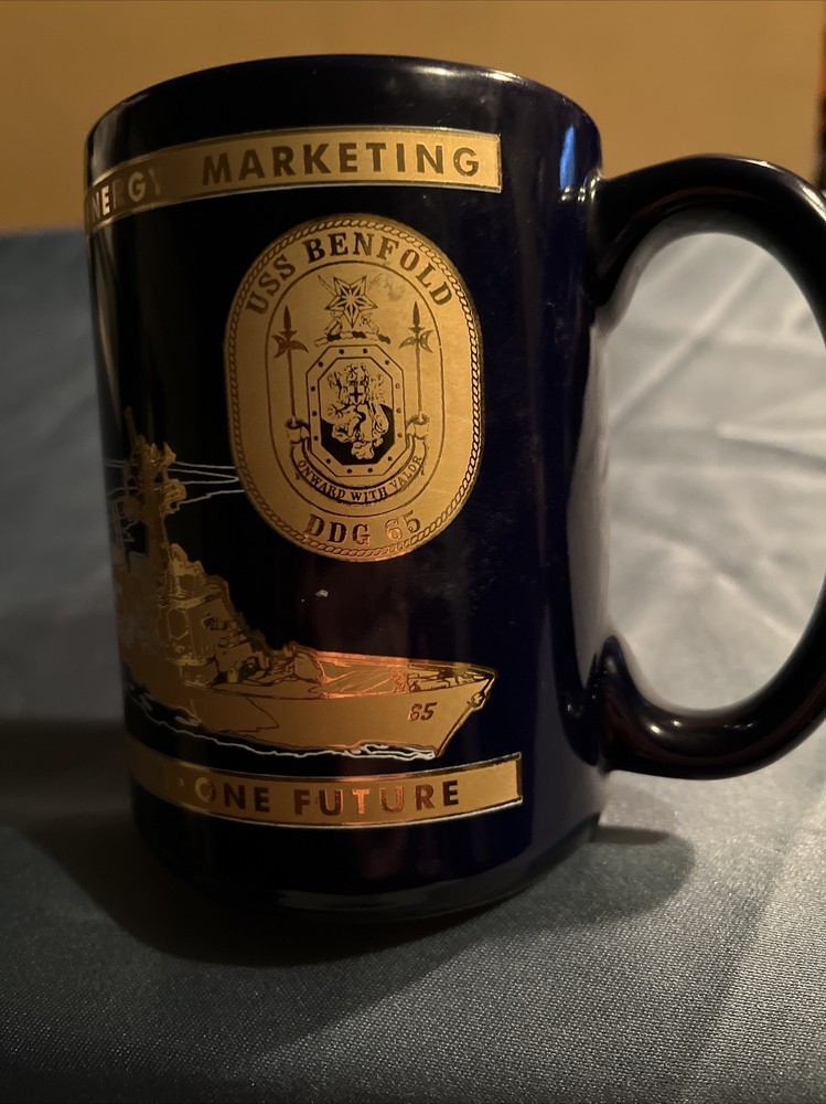 M Ware coffee mug/ US Navy/ USS Benfold DDG 65