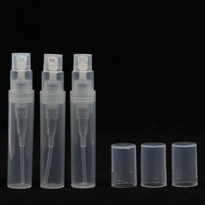(3pcs) Clear Plastic Spray 5ml Bottle Empty Atomizer perfume refil alcohol