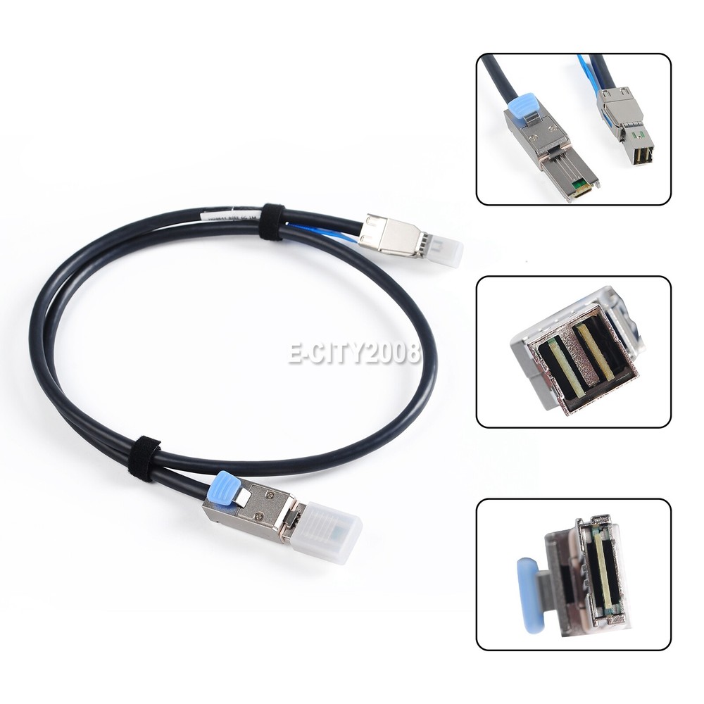 Mini High Density SFF-8644 to SFF-8088 External Hard Drive Data Server Cable 1M