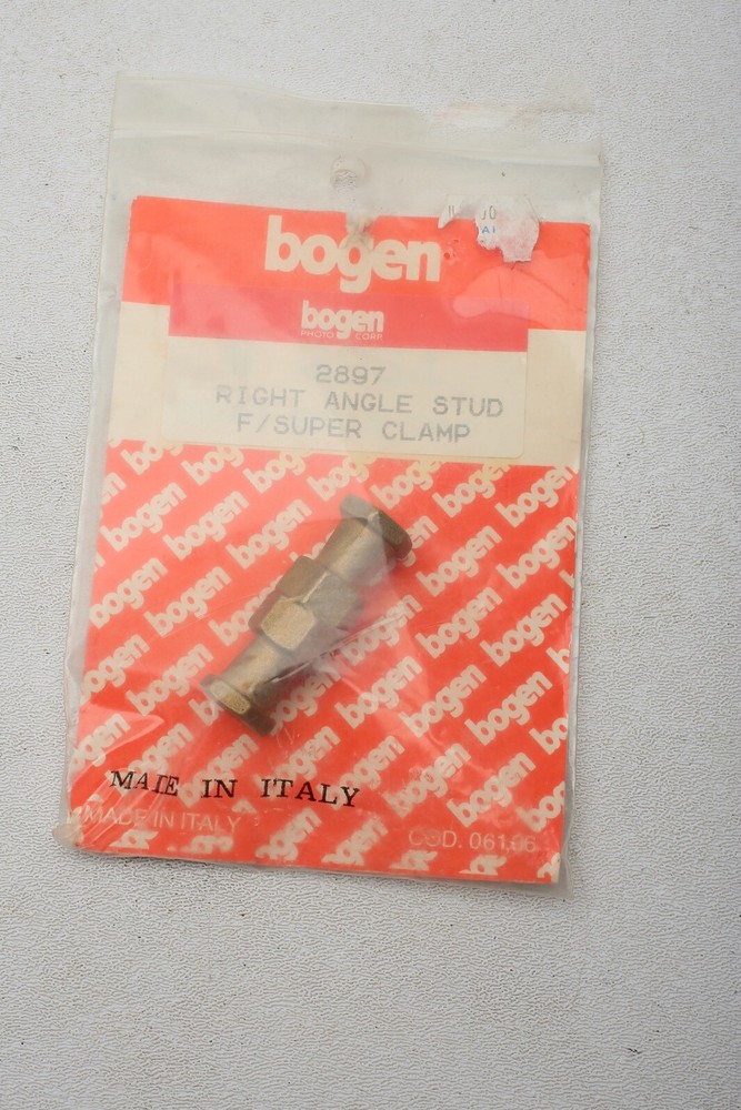 Manfrotto Bogen 2897 Right Angle Connection (connects 2 Super Clamps)+Pkg++MINTy