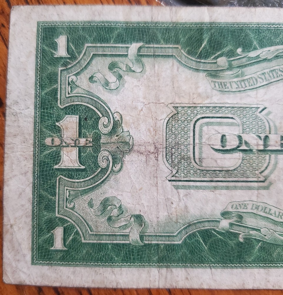 1928 B $1 Dollar Funny Back Silver Certificate Note AG -Fair Condition
