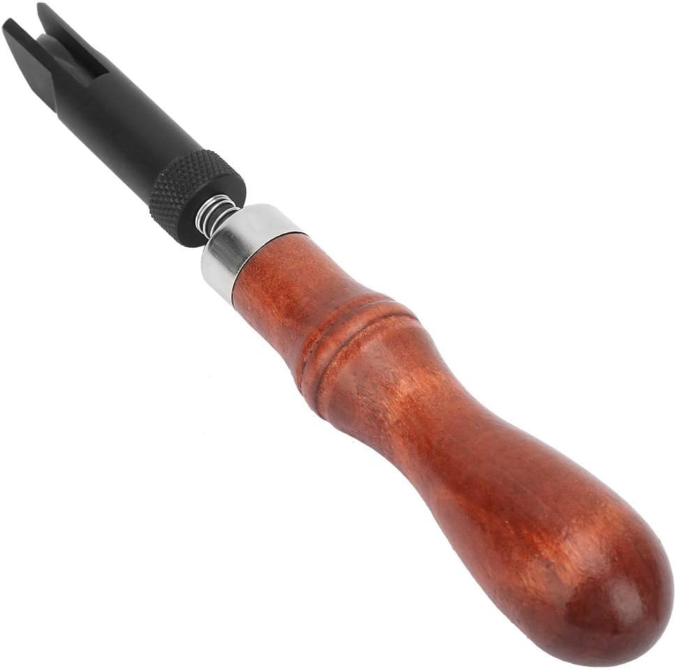 V Type Push Groover, Cove Base Groover Tool, Cotton Crochet Thread Type Push Gro