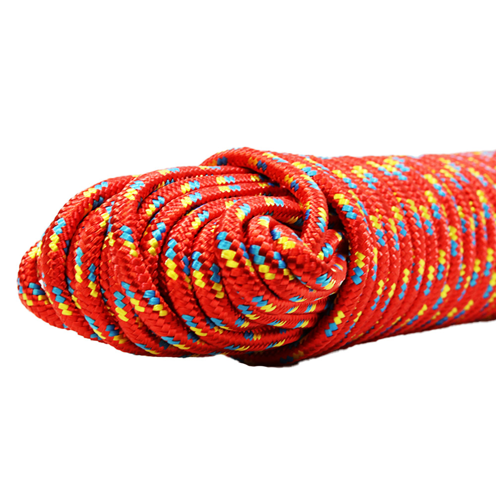 3/8" x 75' Utility Diamond Braided Polypropylene Multi Purpose Rope - BoxerTool