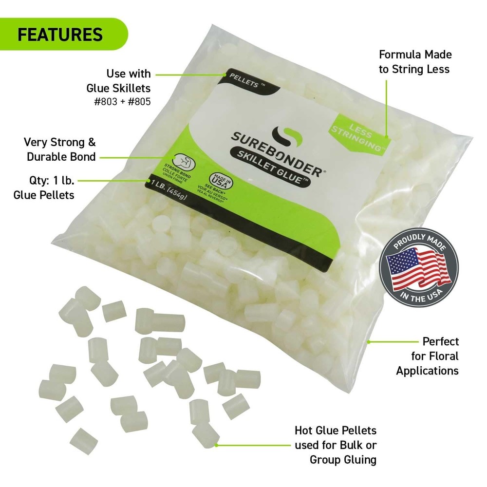 Cream-Colored Diamond Cube Glue Pellets: Low-Stringing Formula for Art & Craft