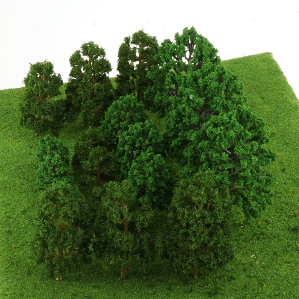 18pcs/Pack Assorted Railway Scenery Model Tree Landscape Layout Scenery