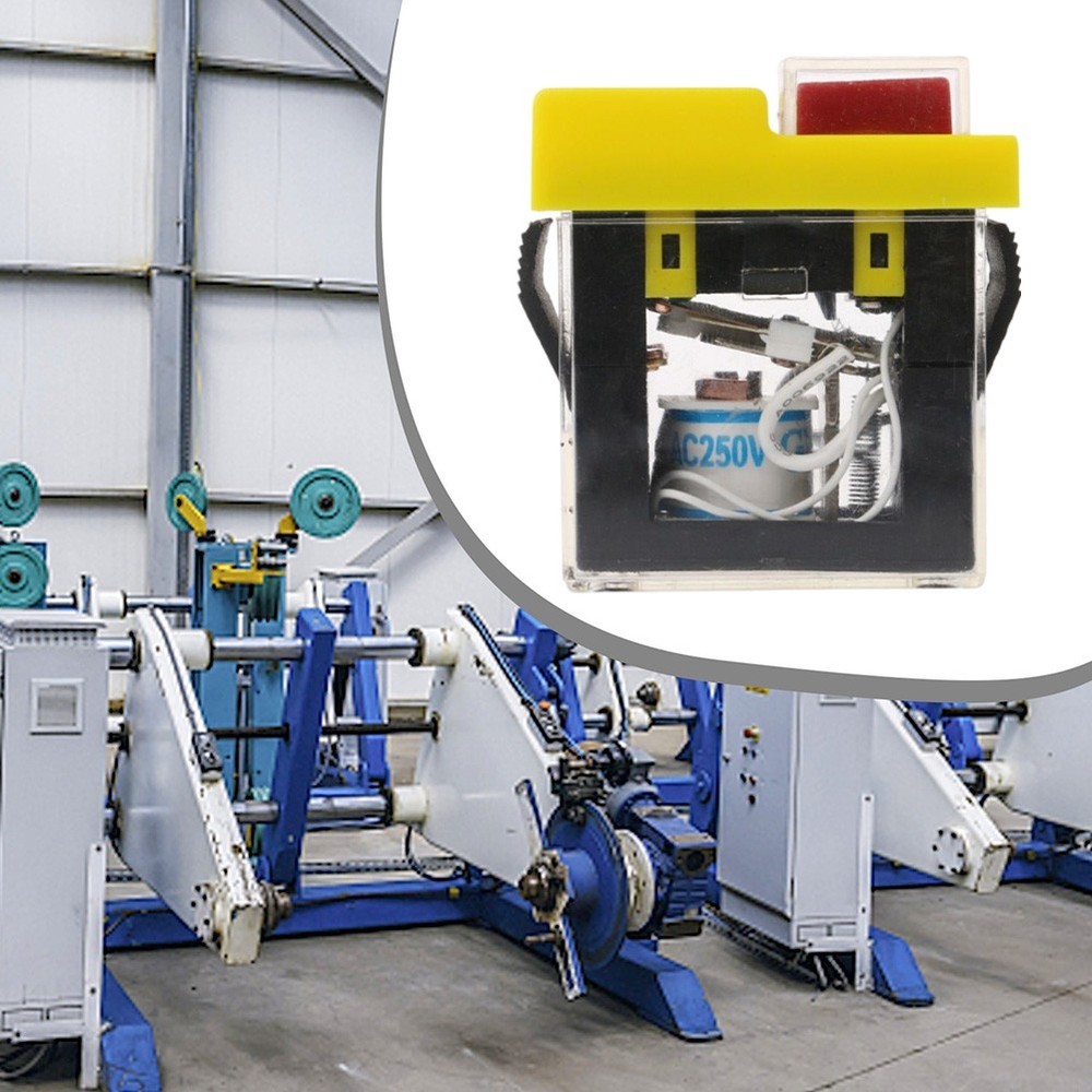 Reliable start button switch with power off and undervoltage protection