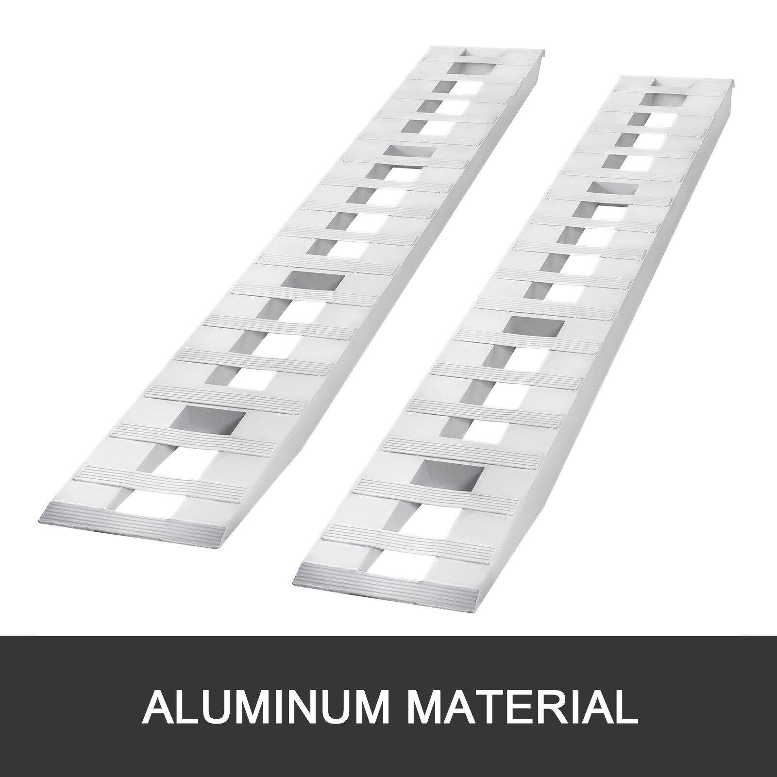 60/72/84/94''Aluminum Ramps 6000Lbs Truck Car Auto Trailer Ramps Hook end