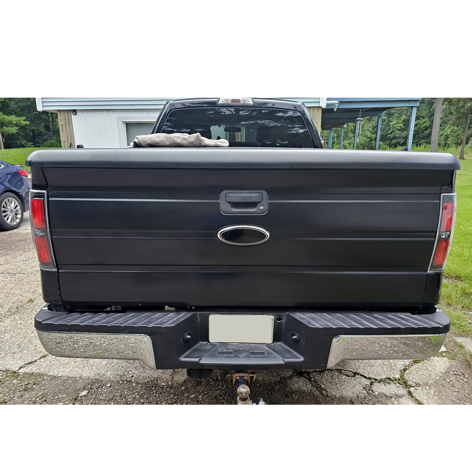 Rear Tailgate For Ford F150 F-150 Pickup 2009-2014 Black Electrophoresis Steel